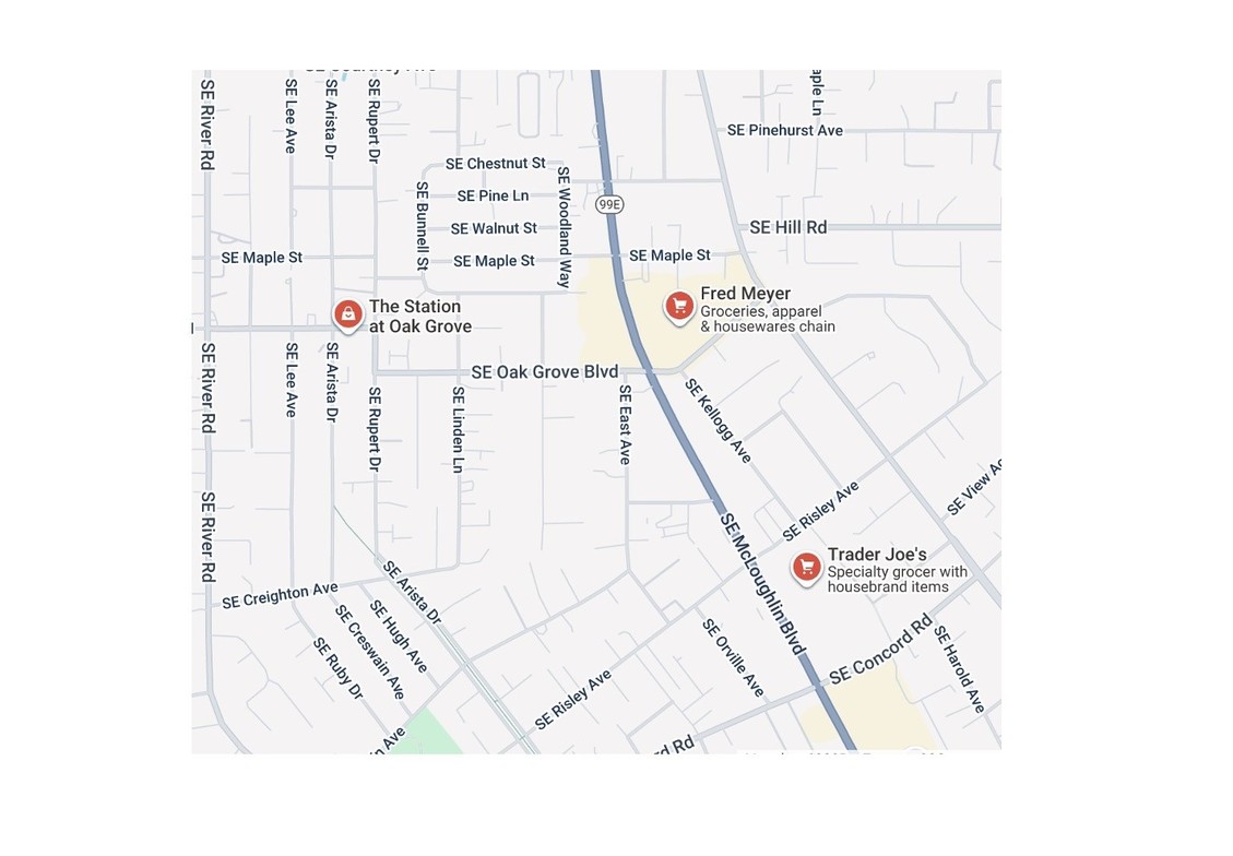 Zoomed in Map of The Station at Oak Grove